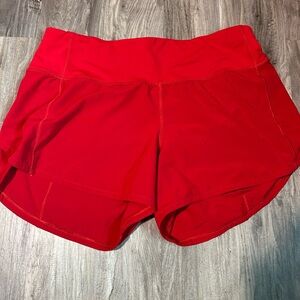 Lulu Lemon Speed Up Mid rise shorts